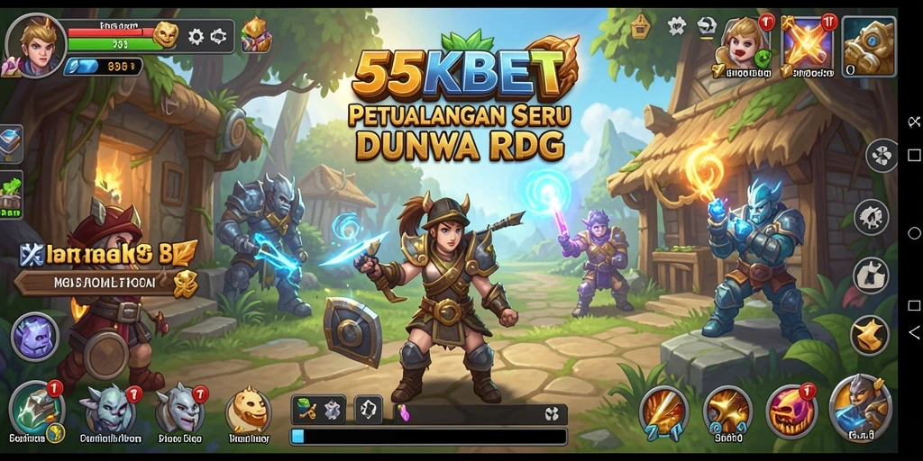 Tampilan gameplay menarik dari 55KBET yang menunjukkan pertarungan epik.