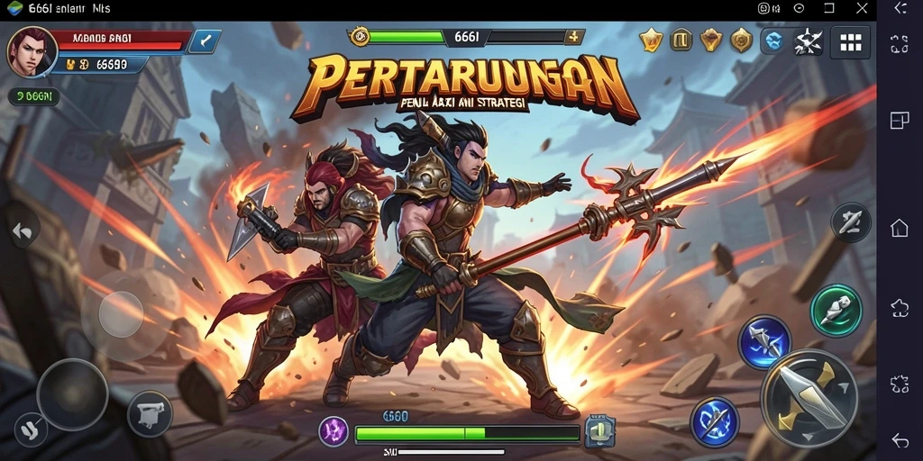 Tampilan gameplay 666I menampilkan aksi pertarungan yang mendebarkan dan grafis yang memukau.