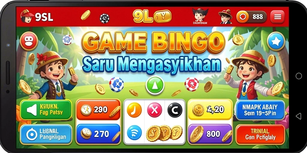 Screenshot gameplay 9SL menunjukkan aksi seru dan interaksi pemain di Bingo.