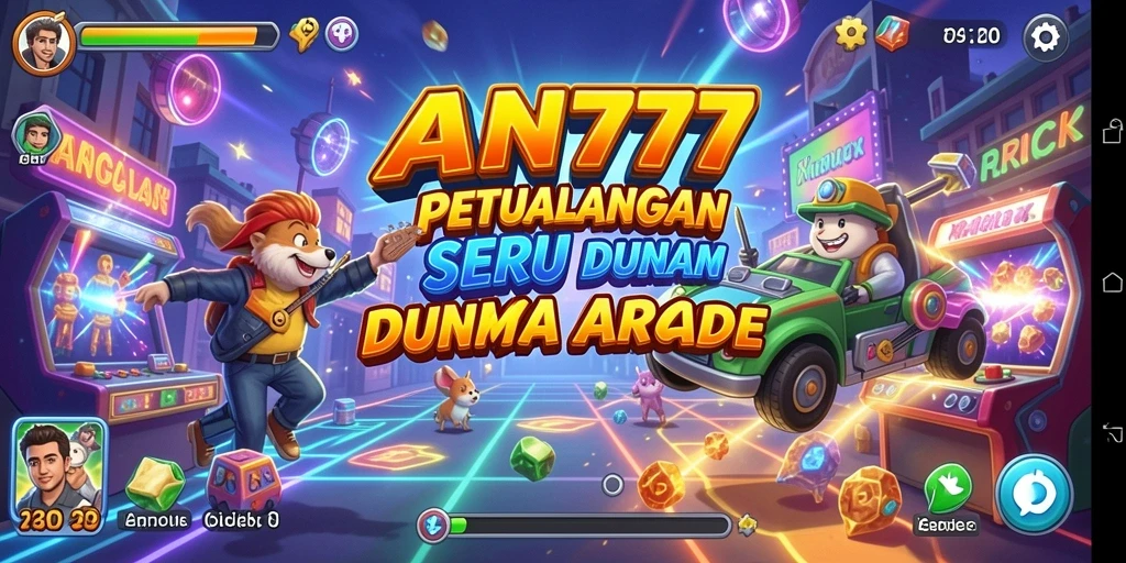 Screenshot menunjukkan aksi gameplay seru dalam AN777.