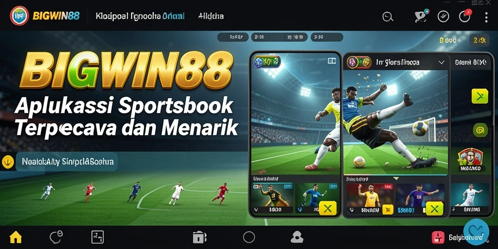 Tampilan gameplay Sportsbook yang menarik dan interaktif pada BIGWIN88.