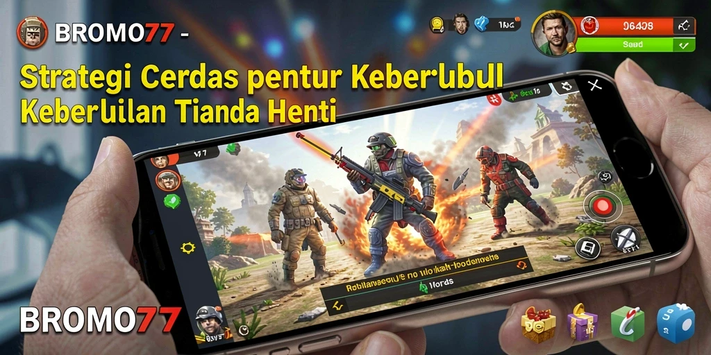 Tampilan gameplay BROMO77 yang menegangkan dan strategis.