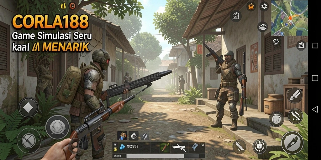 Tampilan gameplay CORLA188 yang menakjubkan dan interaktif.