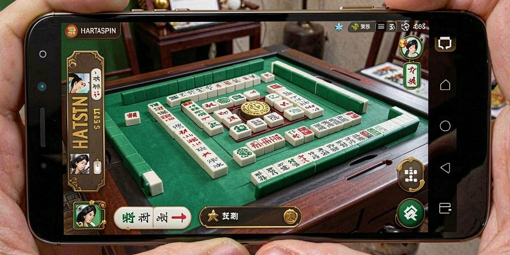 Tampilan gameplay HARTASPIN yang menarik dan mendebarkan dalam permainan Mahjong.