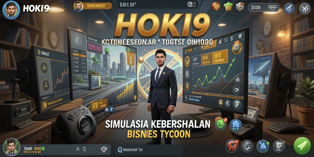 Gameplay HOKI9 yang menarik dengan manajemen bisnis yang seru.