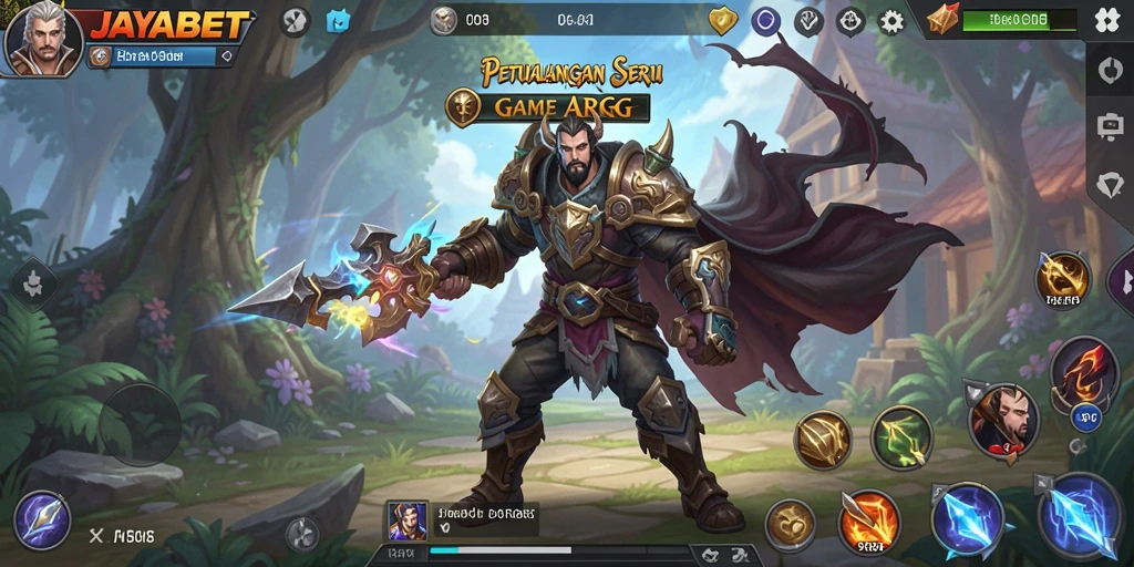 Tangkapan layar menampilkan pertarungan epik dalam game ARPG.