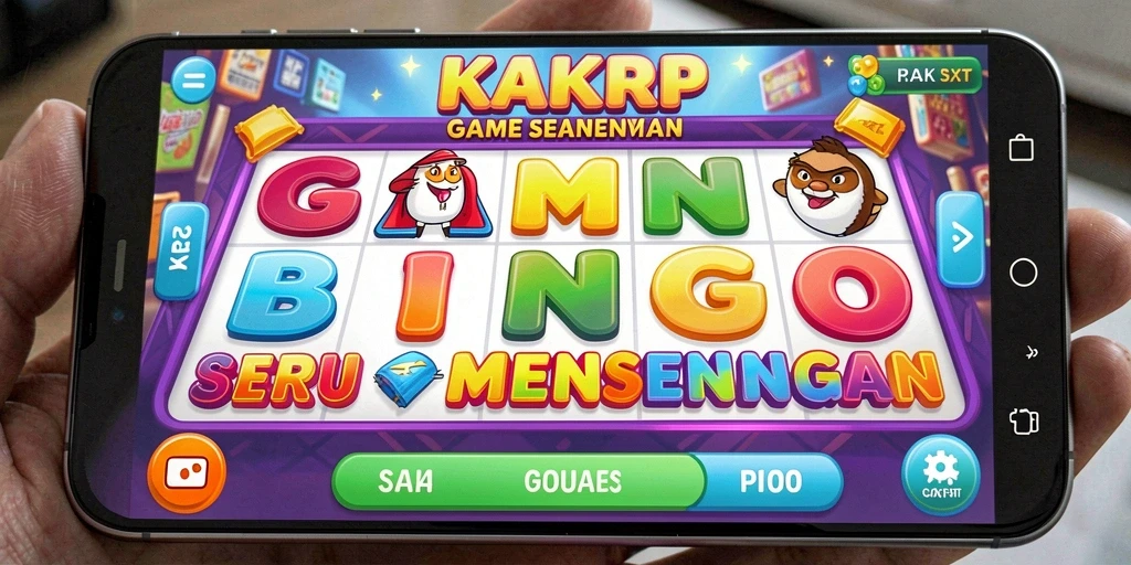 Tangkapan layar gameplay seru KAKRP dengan fitur Bingo yang menarik.
