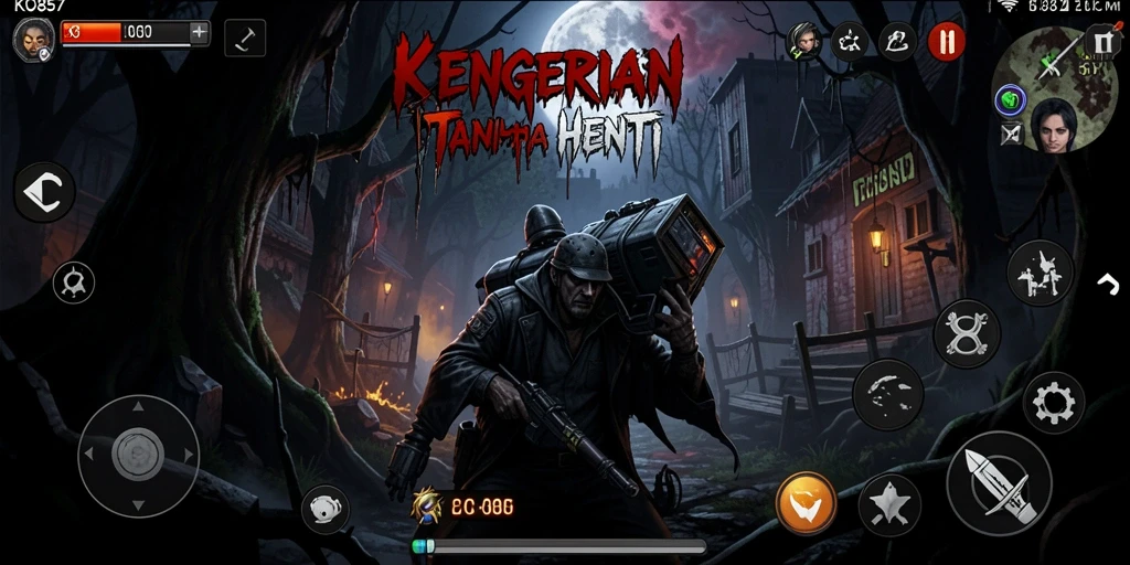 Screenshot utama KO857 menunjukkan momen mencekam dalam gameplay Horror.