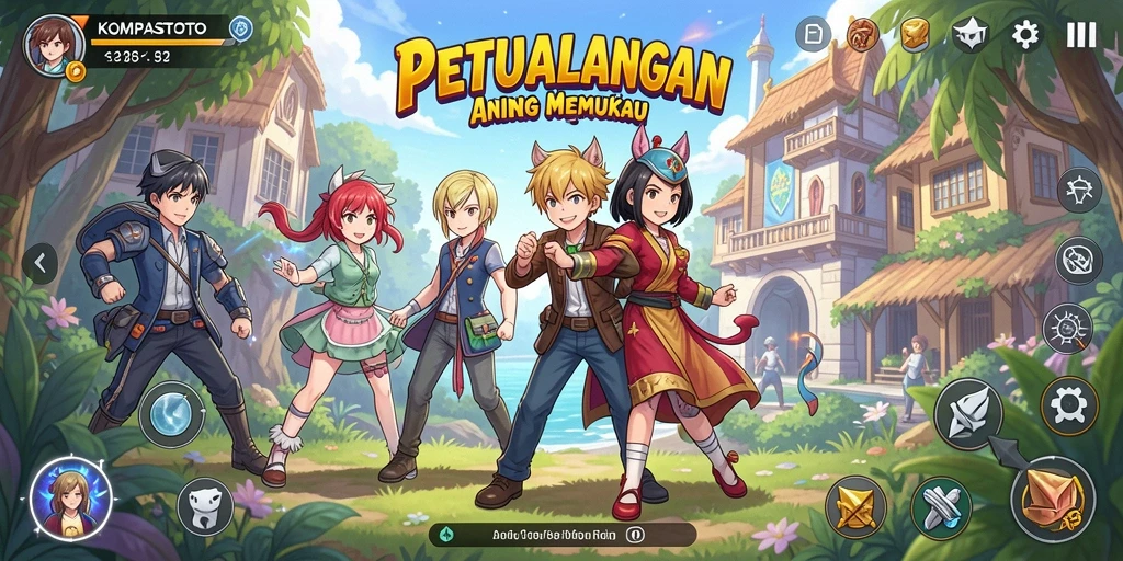 Tangkapan layar menampilkan pertempuran karakter Anime yang dramatis.