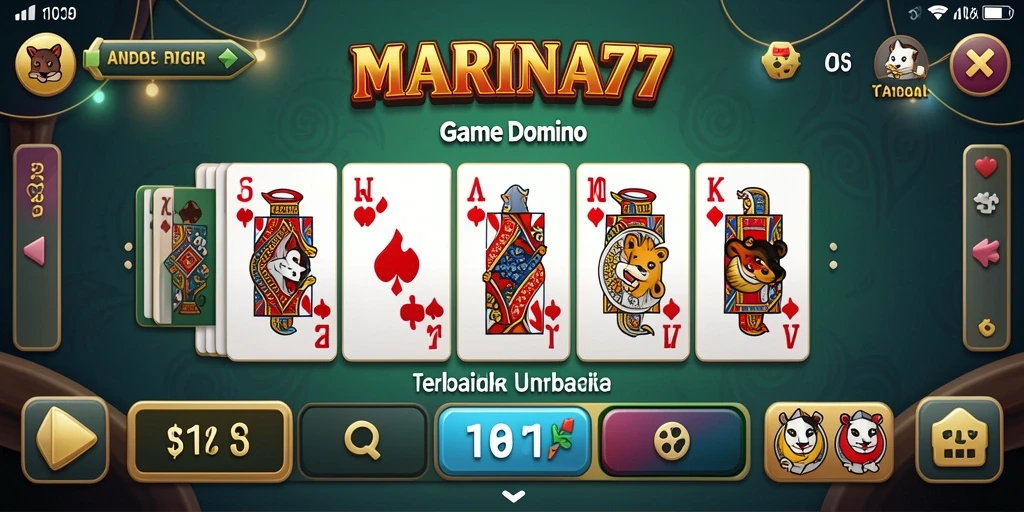 Tangkapan layar gameplay MARINA77 menunjukkan keseruan permainan Domino.