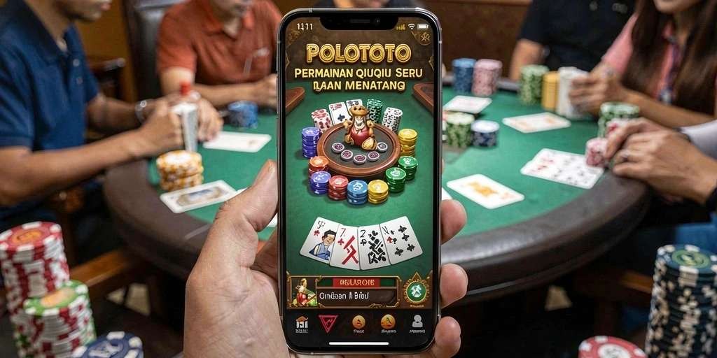 Screenshot gameplay seru dari POLOTOTO yang menunjukkan aksi QiuQiu.