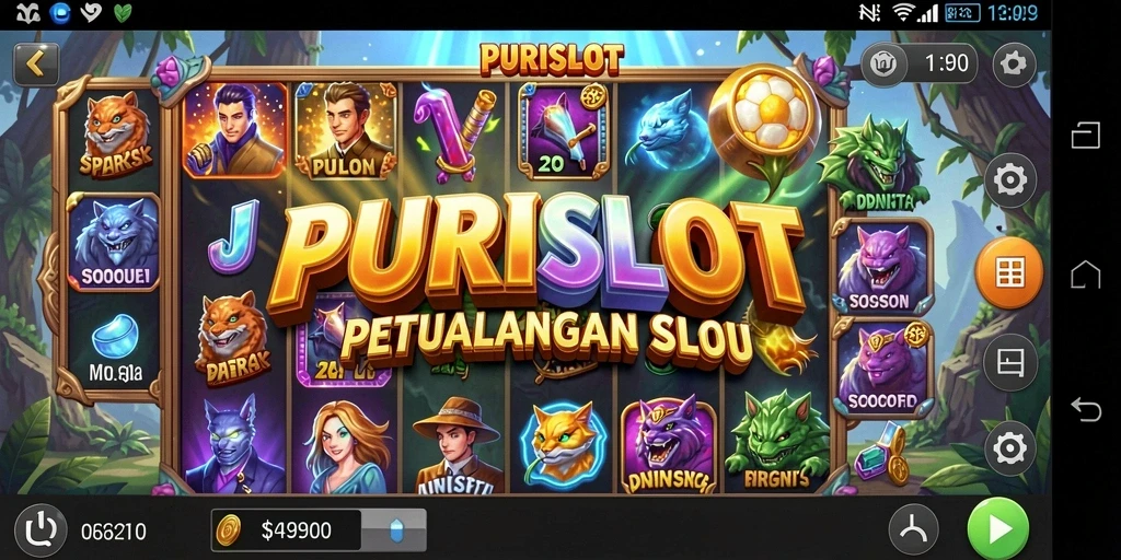 Screenshot gameplay PURISLOT menampilkan petualangan mendebarkan dengan grafis menawan.