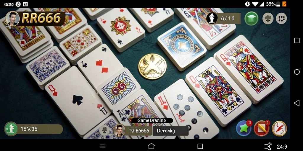 Tangkapan layar dari gameplay seru RR666 di dalam permainan Domino.