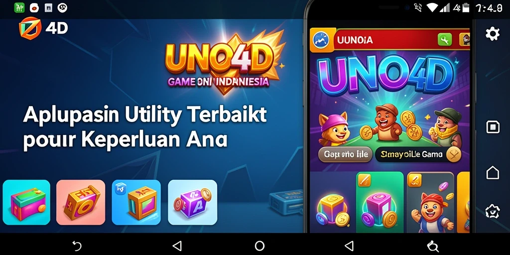 Screenshot utama UNO4D menampilkan antarmuka aplikasi Utility yang user-friendly.