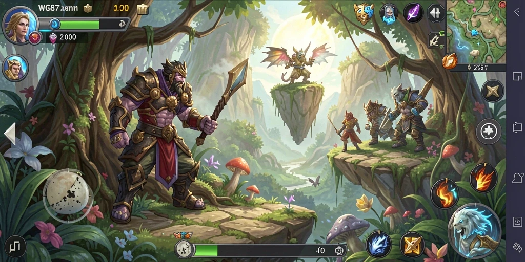 Tampilan gameplay RPG WG87 yang seru dan mendebarkan.