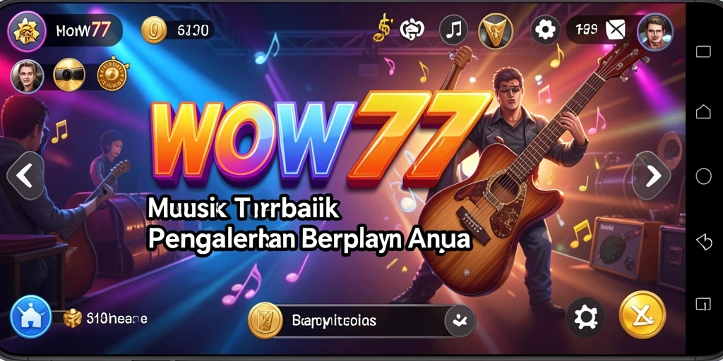 Tampilan gameplay WOW77 dengan berbagai lagu dan tantangan menarik.